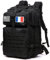 GUJOIN Sac À Dos Tactique 50 Litres - Grande Capacité Système MOLLE Militaire Imperméable Idéal Pour Urgences De 3 Jours Chasse Randonnée Et Camping Sac À Dos Pour De Plein Air (Noir)