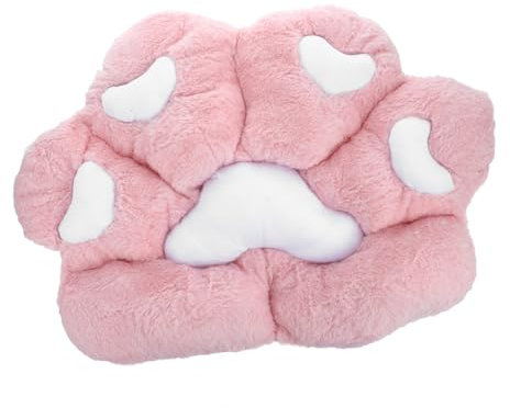 NUOBESTY Plush Pink Chair Mat Back Cushion Gaming Chair Pillow Small Seat Cushion Desk Chair Pillow Cute Pp Cotton