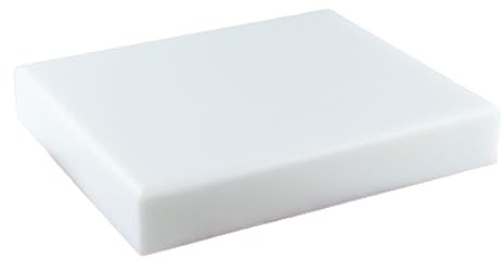 Topatupa - Planche à découper professionnelle en polyéthylène - Épaisseur 5 cm - Avec élastiques antidérapants - Blanc (60 x 40 x 5)
