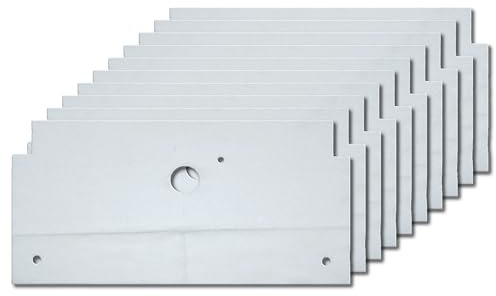 12022801 Lot de 10 chiffons filtrants pour sèche-linge à pompe à chaleur Bosch Siemens Constructa 292 x 142 x 1 mm Filtre à peluches