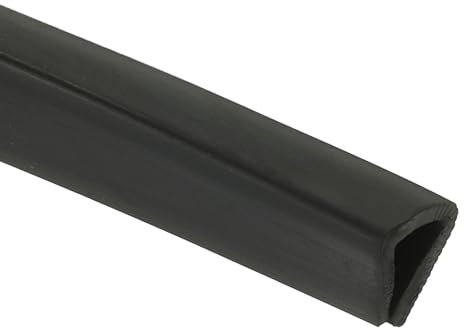 PATIKIL 8mm Rubber Edge Trim, 2 Meter Flexible U Channel Edge Guard Protector for Keen Edge, Sheet Metal, Car Doors, Hatches, Table Corners, Black