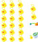 Entenangelspielzeug, Angelspiel für die – 20 Teile beleuchtet die Squishy-Spielzeuge – lustiges Karnevalsspiel für Baby Boys Girls Sensory Development Party
