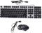 CLISPEED Ensemble Clavier et Souris Rétro USB pour Gamer Ergonomique Éclairage RGB Clavier Mécanique Suspendu et Souris Antidérapante Accessoires de Jeu pour Pc et Ordinateur Portable