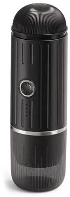 Naroote Beheizte Kapsel Maschinenraumtemperatur oder Erhitzte Extraktion Tragbare Kaffeemaschine Kaffeekanne für Kaffeepulver - -Kapsel (BLACK)