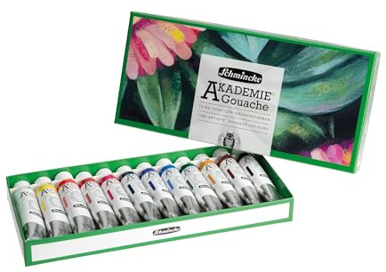 Schmincke AKADEMIE GOUACHE Farbkasten 12 Tuben à 20 ml 72 730 097
