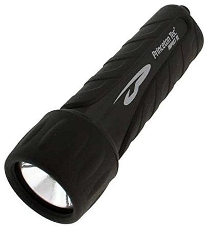 Princeton Tex Impaxt XL Maxbright White LED Flashlight with 120 Lumens, IPX8 Water Resistance and 76 Hour Burn Time, Essential for Diving, Camping, and Safety Preparedness, Black