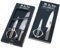 Global Küchenmesser-Sets G-2210-2 Stück Kochmesser und Schere, Edelstahl