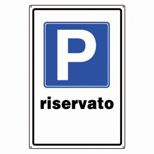 Cartelli segnaletici in alluminio Pubblicentro - Parcheggio Riservato 05400700