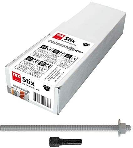 TOX Asta filettata Stix-VZ M10x165 mm, zincata, 10 pz, 070101161