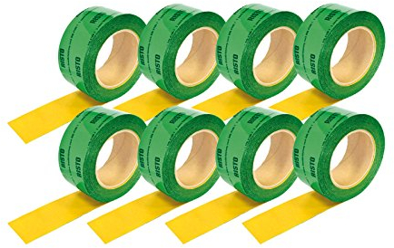 RISTO Dampfbremsband 8 Rollen a 60mm x 25m einseitig selbstklebend - Wasserfestes Klebeband für Dampfsperre, Hochleistungspanzerband, Isolierband, Dampfbremse Klebeband zum Abdichten