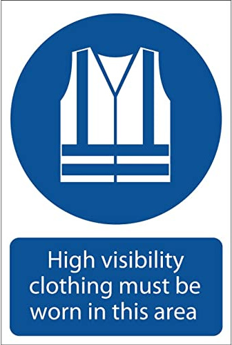 Draper 72097 ' Hi-Visibility Clothing' Mandatory Sign