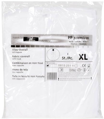 1005076 Einmal-Schutzoverall XL Kleider-Größe: XL Weiß