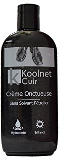Koolnet NETSHOES - Cirage liquide noire pour chaussures en cuir - Flacon de 150ml - Fabrication Française