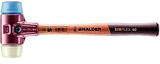Simplex Schonhammer, TPE-soft / Nylon; mit Tempergussgehäuse und hochwertigem Holzstiel | D=40 mm | 3018.040