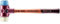 Simplex Schonhammer, TPE-soft / Nylon; mit Tempergussgehäuse und hochwertigem Holzstiel | D=40 mm | 3018.040