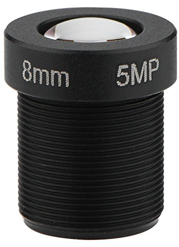 Richer-R 8mm CCTV-Objektiv, 1/2.5 Zoll Mount HD 5MP IP Kamera Objektiv Lens Kameraobjektiv,IR-Objektiv CCTV Sicherheit Kamera Objektiv für M12x0,5 CCTV-Kamera Schwarz