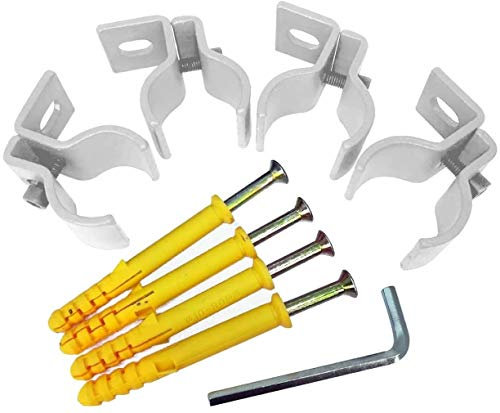 Universal Vertical Designer Radiator Wall Mount Brackets with Free Fixing Kit” Patented Design - Convert & Flipable Supports Brackets (Single Panel Radiators, White)