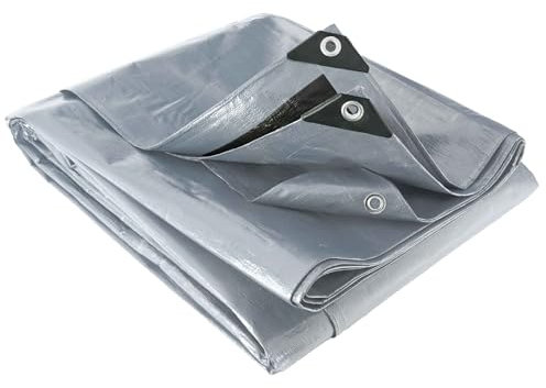 WERKA PRO Bâche Multifonctions Grise et Noire 200 g/m2 6 x 6 m