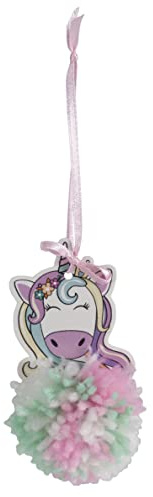 Trimits Unicorn Pom Pom Decoration Kit, 10 x 5cm, Hanging Ornaments, Wool, Birthday Occasion