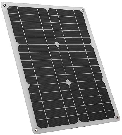 Ausla Solar Charger, 15W Monocrystalline Portable Solar Panel with USB Output for Power Bank, 5V 1A Charging, Compact 35x28cm Foldable Design for Outdoor Camping Hiking Travel