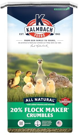 Kalmbach Feeds 20% Flock Maker Crumbles for Mixed Flocks of Poultry, 50 lb