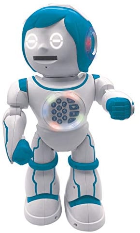 Lexibook, Powerman Kid ROB90DE Robot éducatif et bilingue allemand/Anglais, jouet chantant parlant, dansant, jouet Stem programmable pour créer Des histoires