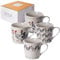 SPOTTED DOG GIFT COMPANY - Kaffeetassen mit Hühner-Motiven - schöne Kaffeebecher aus Keramik - Geschenk für Frauen und Männer - Groß - 4er-Set