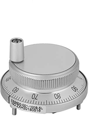 Yosoo Health Gear 6 Terminal CNC Pulse Encoder, Hand Wheel Pulse Encoder, 5V 60MM Electronic Hand Wheel Pulse Encoder Mill Router Manual Pulse Generator Encoder (White)