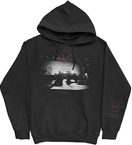 Twenty One Pilots Unisex Pullover Hoodie: Dark Stage (Arm Prints) - XX-Large - Black