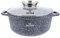 Marmor Töpf Kochtopf 6.8L 28cm mit Glasdeckel Keramikbeschichtung ZILNER ZL-7074