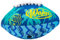 Wahu 100% wasserdichter Mini-Strandfußball mit echten Schnürsenkeln für das Spielen im und außerhalb des Wassers, 16,5 cm Outdoor Mini-Fußball für Pool- und Strandspiele, Blaugrün