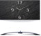 ARTLAND Wanddeko Wanduhr ohne Tickgeräusche Alu Funkuhr analoge Funkuhr 50x25 cm Schieferoptik U1RE