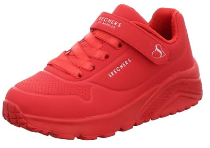 Skechers UNO Lite 310451L-RED, Girl Sneakers,Sports Shoes, Red, 29 EU
