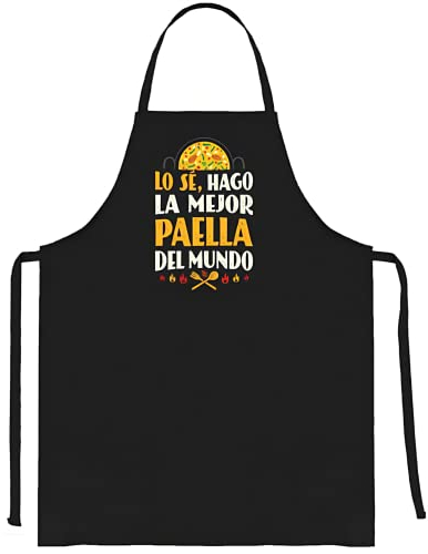 La Tostadora Delantal Cocina Mujer Dia De La Madre - Diseños y Regalos Originales Para Madre - Regalo Madre Mama Original - Delantal Barbacoa Cumpleaños - Hago La Mejor Paella