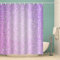 3D Duschvorhang 180x180 Lila Duschvorhänge Antischimmel Wasserdicht Badevorhang Lila Duschrollo für Badewanne Dusche Shower Curtains, 12 Duschvorhang Ringe