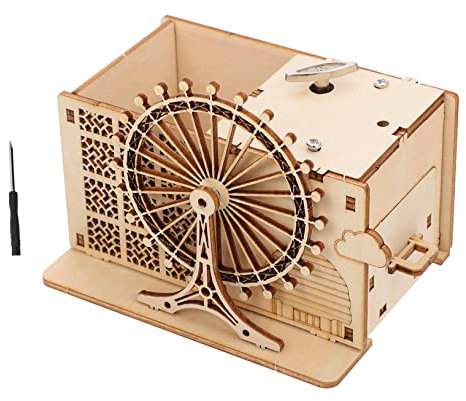 COHEALI Puzzle 3D en Bois pour Garçons Et Filles Jouet Éducatif Kit Dassemblage Modèle Boîte À Musique