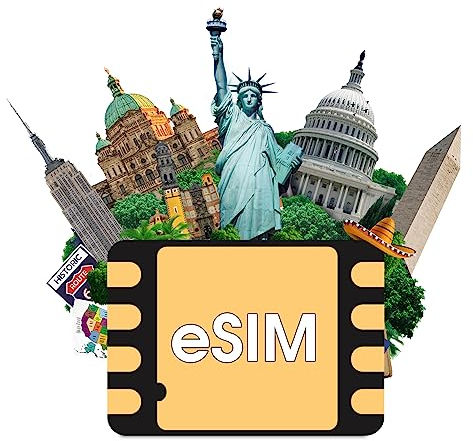 USA eSIM (USA, Mexiko, Kanada universal), 9 Tage unbegrenzte Internet-Daten, T-Mobile SIM, unbegrenzte Geschwindigkeit US Prepaid-Karte, unbegrenzte Ortsgespräche und lokale Texte. (9 Tage)
