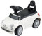 Baroni Toys Macchinina Fiat 500 Cavalcabile Bambini dai 12 ai 36 Mesi, Volante con Clacson e Suoni, Vano Portaoggetti e Schienale, Auto Bambino Bambina per Imparare a Camminare, Bianco, 28x60x23 cm