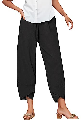Gerade Lange Taillen-Sommer-Feste Hosen-Frauen-lose hohe beiläufige Baumwollhosen Hose Samt Schwarz Damen Turnanzug Langarm Damen Mit Hose