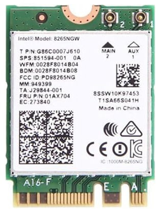 HighZer0 Electronics Wireless-AC 8265 Legacy Wi-Fi Adapter | 867Mbps WiFi with Bluetooth 4.2 | 2.4GHz & 5GHz Network Card | Supports Intel AMD Linux & Windows | 8265NGW Wireless Adapter