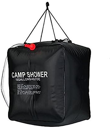 Kocusu Outdoor Dusche Tasche 40L,Camping Dusche Outdoor,Tragbare Campingdusche Solardusche Camping,Solar Dusche Tasche PVC mit Duschkopf,Solar Wassersack für Camping,Stranden,Garten