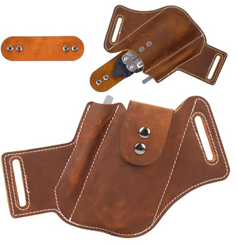 Wave Sheath for Leatherman, Bit Kit Multitool Sheath for Gerber, Accessories for Leatherman, Multi Tool Leather Surge Sheath Pouch, ARC Holster Case, EDC Belt Organizer