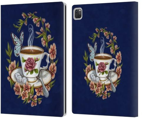 Head Case Designs Licenza Ufficiale Brigid Ashwood tè E Compagnia 2 Romanticismo Vintage 2 Custodia Portafoglio in Pelle Compatibile con Apple iPad PRO 13 M4 2024
