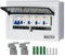 CHENGPI Coffret Electrique Etanche, Boitier Etanche Electrique Exterieur avec Mini - Disjoncteur 2P AC et Interrupteur de Fuite 1P + N,Tableau Electrique 1 Rangée 12 Modules avec Zéro Ligne de Terre