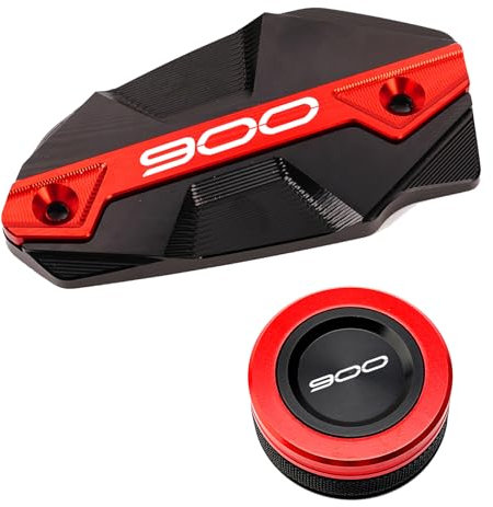 ZESIDIMO Para Kawasaki Z900 Z 900 2017-2024 2023 Accesorios Moto Delantera Trasera Cubierta Depósito Líquido Freno Tapa (Rojo)