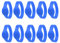 RFID-Armbänder, 10 Stück, 13,56 MHz, Silikon-Armband, wasserdicht, IC-Karten-Armband, Zugangskontrollband für Schwimmbad, Sauna, Fitnessclubs (Blau)