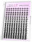 VEYESBEAUTY Faux Cils Extension Cils Newbie's Five-Second Cils Individuels Avec Colle Volume Russe Cluster Lashes Mixte Diy à La Maison Cils Individuels (Manga, 8-18mm)