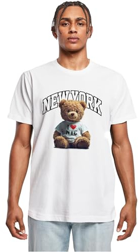 Mister Tee Herren T-Shirt 100% Baumwolle Weiß XXL