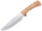LO TRINCO YO Muela Cuchillo JABALI-17 OL hoja de acero MoVa de 17 cm y empuñadura de madera de olivo para Caza, Pesca, Supervivencia y Bushcraft