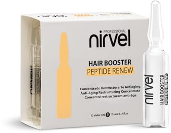 Nirvel Hair Booster Peptide Renew 12x5ml– Ampolla Reparadora para Tinte con Péptidos